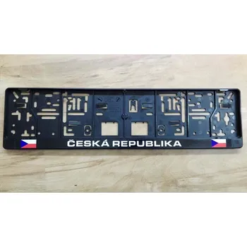 Držák SPZ Podložka pod RZ - ČESKÁ REPUBLIKA - černá