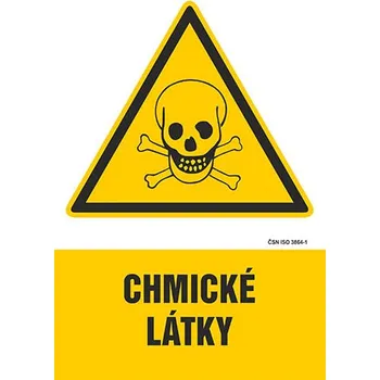 Chemické látky - samolepka 200 x 280 mm