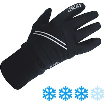 Rukavice Běžecké dětské rukavice KV+ Gloves slide Junior black/white
