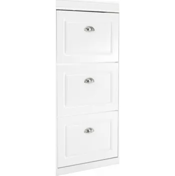 Botník Botník, 3-řadový, bílá, SEBER TYP 2