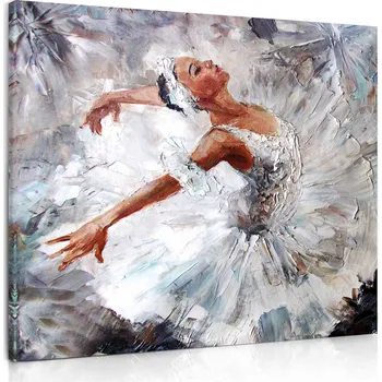 Malvis ® Obraz primabalerína Velikost (šířka x výška): 90x90 cm