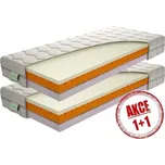 TEXPOL LEA - komfortní, zdravotní matrace v akci 1+1 s paměťovou pěnou 2 ks 90 x 200, snímatelný potah