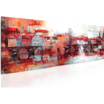 Malvis ® Obraz - Předměstí II. Velikost: 100x50 cm