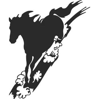 Samolepicí dekorace na vozidlo SI0115023D - Hřebec - 120 x 115 mm doleva