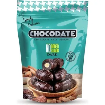 Bonbon Chocodate Čokodatle s mandlí bez přidání cukrů 100 g