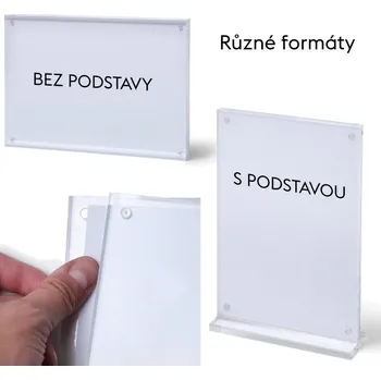 Reklamní Magnetický stojánek - oboustranný Formát A5, bez podstavy (12+12mm) (MAHA5)
