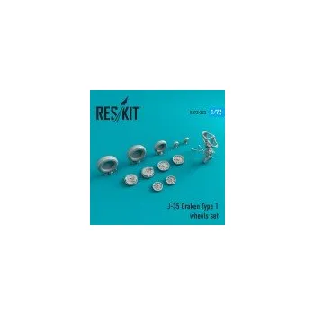 Plastikový model 1/72 J-35 Draken Type 1 wheels (REV/HAS)
