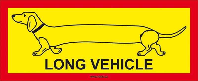 Long Vehicle - samolepka 30 x 12 cm