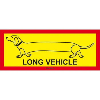 Samolepicí dekorace na vozidlo Long Vehicle - samolepka 30 x 12 cm