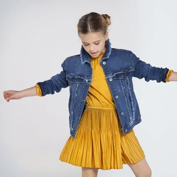 Dívčí bunda Dívčí džínová bunda Mayoral 7406-21 modrá Rozměr: 162 (16 let)