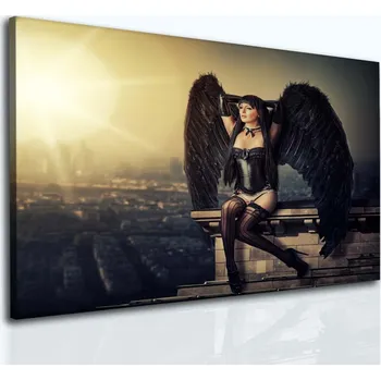 Malvis ® Temný anděl Velikost (šířka x výška): 100x80 cm