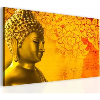 Malvis ® Obraz Buddha ve zlaté Velikost (šířka x výška): 60x40 cm
