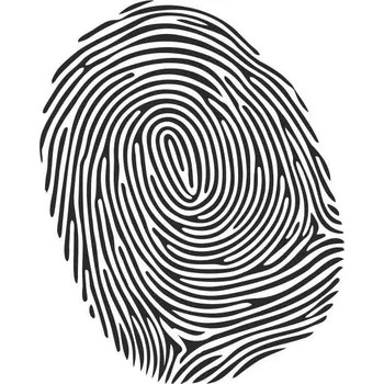 Samolepicí dekorace na vozidlo Otisk prstu 160 x 127 mm