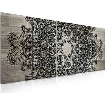 Obraz Malvis ® Pětidílný obraz Mandala krajka Velikost: 150x60 cm