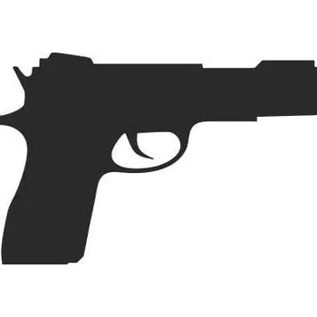 Samolepicí dekorace na vozidlo SI0113023E - Pistole2 - 160 x 111 mm doprava