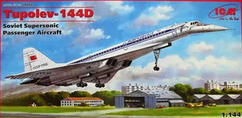 Plastikový model ICM Tupolev Tu-144D Soviet Supersonic Aircraft 1:144 