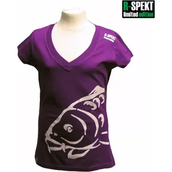 Rybářské oblečení R-Spekt Tričko Lady Carper fialové Velikost oblečení: S