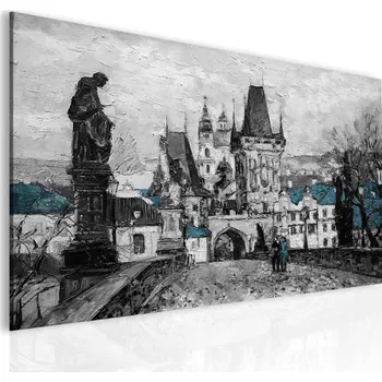 Obraz Malvis ® Obraz - Reprodukce Praha Karlův most III Velikost (šířka x výška): 45x30 cm