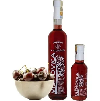 Likér Višňový likér z Hustopečí - Višňovka 35% alk. Objem: 0,2 L
