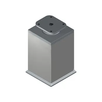 Nábytkové kování Nábytková noha N 60x60 B "big" , hliník, . výška 60mm