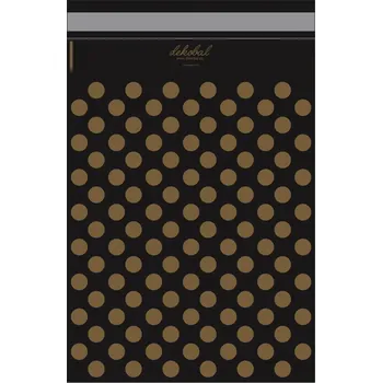 Obálka Černé plastové obálky se zlatými puntíky počet kusů: 100