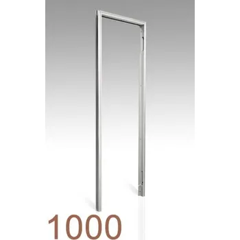 Zárubeň 1000mm - skrytá zárubeň AKTIVE GLASS Průchozí výška: 210cm, Povrch: Hliník - ELOX, Orientace otevírání: Levá, Typ příčky: SDK
