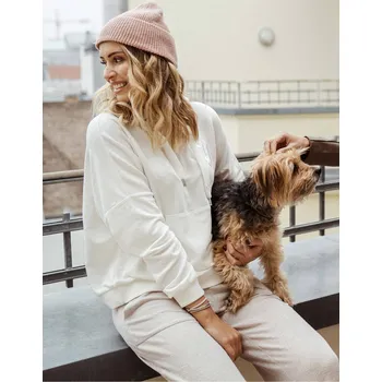 THE BOW ATTITUDE MIKINA SWEATSHIRT "WIFEY" bílá BOW10 Barva: Bílá, Velikost: XS