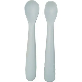 dětská jídelní sada Silikonové lžičky 2 ks Bo Jungle B-Spoon Shape Barva: Grey