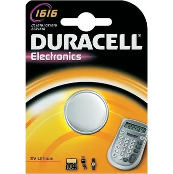Článková baterie Duracell Lithium DL1616 BL1 3V 55mAh lithiová knoflíková baterie 1ks 5000394030336