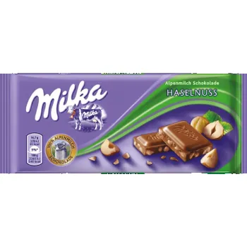 Čokoláda Milka čokoláda s drcenými lískovými oříšky 100g