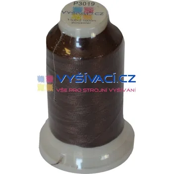 Nit vyšívací nit polyester barva hnědá P3019 návin 1000m NK- balení: 1 kón návin 1000m 36,30 Kč s DPH za kón při nákupu balení 10 kusů