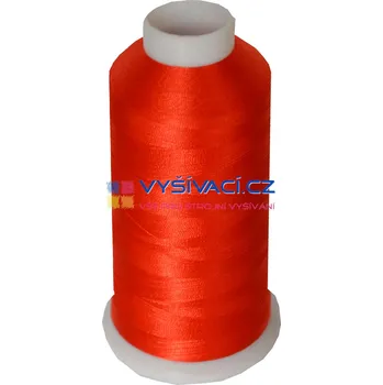 Nit vyšívací nit polyester barva červená P3063 návin 5000m NK- balení: 1 kón návin 5000m 108,92 Kč s DPH za kón při nákupu balení 12 kusů