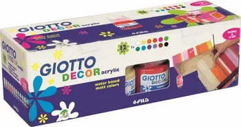 GIOTTO DECOR Sada akrylových barev matt 12 x 25 ml