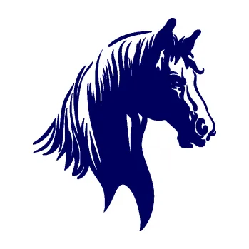 Samolepící dekorace SAMOLEPKA Kůň 066 pravá hlava s hřívou (23 - tmavě modrá) NA AUTO, NÁLEPKA, FÓLIE, POLEP, TUNING, VLASTNÍ TEXT, TISK, AUTOSAMOLEPKY.cz, POLEPY, OBRÁZEK, LOGO, SAMOLEPKY