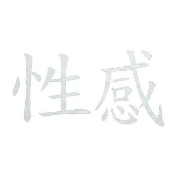 Polep vozidla SAMOLEPKA Čínský znak Sexy (51 - 3D karbon bílý) NA AUTO, NÁLEPKA, FÓLIE, POLEP, TUNING, VLASTNÍ TEXT, TISK, AUTOSAMOLEPKY.cz, POLEPY, OBRÁZEK, LOGO, SAMOLEPKY