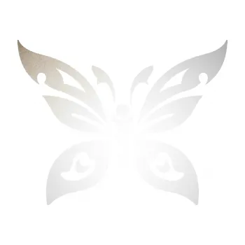 Samolepící dekorace SAMOLEPKA Motýl 014 (82 - odrazková reflexní bílá) NA AUTO, NÁLEPKA, FÓLIE, POLEP, TUNING, VLASTNÍ TEXT, TISK, AUTOSAMOLEPKY.cz, POLEPY, OBRÁZEK, LOGO, SAMOLEPKY