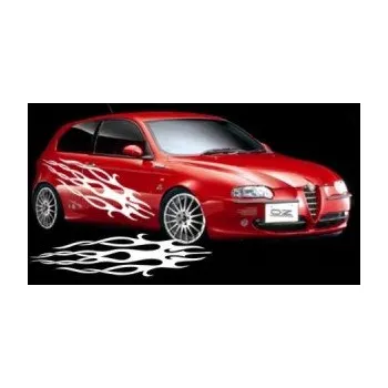 Polep vozidla SAMOLEPKA Samolepka na bok plameny 104 (92 - Ultra Metalic zlatá) NA AUTO, NÁLEPKA, FÓLIE, POLEP, TUNING, VLASTNÍ TEXT, TISK, AUTOSAMOLEPKY.cz, POLEPY, OBRÁZEK, LOGO, SAMOLEPKY