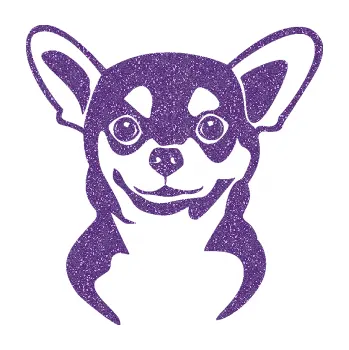 Polep vozidla SAMOLEPKA Pes 140 pravá čivava (87 - Ultra Metalic fialová) NA AUTO, NÁLEPKA, FÓLIE, POLEP, TUNING, VLASTNÍ TEXT, TISK, AUTOSAMOLEPKY.cz, POLEPY, OBRÁZEK, LOGO, SAMOLEPKY