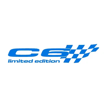 Polep vozidla SAMOLEPKA C6 limited edition pravá (11 - modrá oceán) NA AUTO, NÁLEPKA, FÓLIE, POLEP, TUNING, VLASTNÍ TEXT, TISK, AUTOSAMOLEPKY.cz, POLEPY, OBRÁZEK, LOGO, SAMOLEPKY