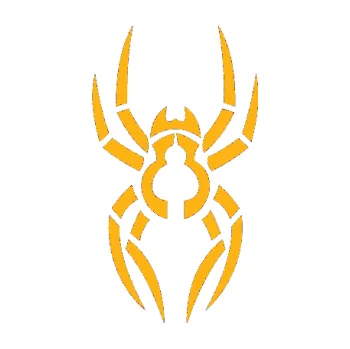 Samolepící dekorace Pavouk 006 (21 - světle oranžová) SAMOLEPKA NA AUTO, NÁLEPKA, FÓLIE, POLEP, TUNING, VLASTNÍ TEXT, TISK, AUTOSAMOLEPKY.cz, POLEPY, OBRÁZEK, LOGO, 3D STICKERS