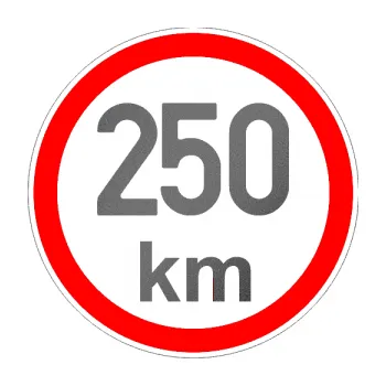 samolepka Maximální rychlost 250km - nejvyšší konstrukční rychlost (41 - grafitová metalíza) SAMOLEPKA NA AUTO, NÁLEPKA, FÓLIE, POLEP, TUNING, VLASTNÍ TEXT, TISK, AUTOSAMOLEPKY.cz, POLEPY, OBRÁZEK, LOGO, 3D STICKERS