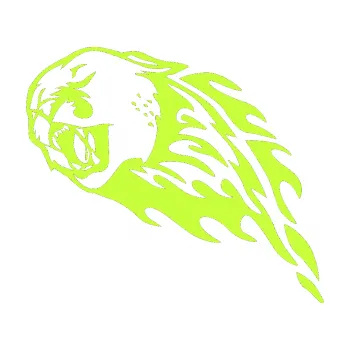 Samolepicí dekorace na vozidlo Animal flames 083 levá puma (27 - limetová) SAMOLEPKA NA AUTO, NÁLEPKA, FÓLIE, POLEP, TUNING, VLASTNÍ TEXT, TISK, AUTOSAMOLEPKY.cz, POLEPY, OBRÁZEK, LOGO, 3D STICKERS