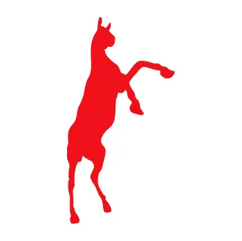 Samolepící dekorace SAMOLEPKA Kůň 016 pravá (10 - červená) NA AUTO, NÁLEPKA, FÓLIE, POLEP, TUNING, VLASTNÍ TEXT, TISK, AUTOSAMOLEPKY.cz, POLEPY, OBRÁZEK, LOGO, SAMOLEPKY