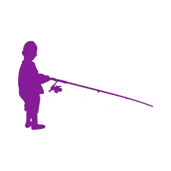 Polep vozidla SAMOLEPKA Rybář 009 pravá (14 - fialová) NA AUTO, NÁLEPKA, FÓLIE, POLEP, TUNING, VLASTNÍ TEXT, TISK, AUTOSAMOLEPKY.cz, POLEPY, OBRÁZEK, LOGO, SAMOLEPKY