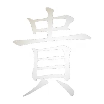 Polep vozidla SAMOLEPKA Čínský znak Expensive (82 - odrazková reflexní bílá) NA AUTO, NÁLEPKA, FÓLIE, POLEP, TUNING, VLASTNÍ TEXT, TISK, AUTOSAMOLEPKY.cz, POLEPY, OBRÁZEK, LOGO, SAMOLEPKY