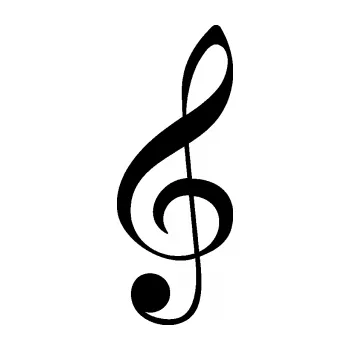 Samolepící dekorace SAMOLEPKA Houslový klíč 001 (01 - černá) NA AUTO, NÁLEPKA, FÓLIE, POLEP, TUNING, VLASTNÍ TEXT, TISK, AUTOSAMOLEPKY.cz, POLEPY, OBRÁZEK, LOGO, SAMOLEPKY