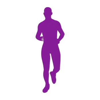 Polep vozidla SAMOLEPKA Běžec 002 levá (14 - fialová) NA AUTO, NÁLEPKA, FÓLIE, POLEP, TUNING, VLASTNÍ TEXT, TISK, AUTOSAMOLEPKY.cz, POLEPY, OBRÁZEK, LOGO, SAMOLEPKY