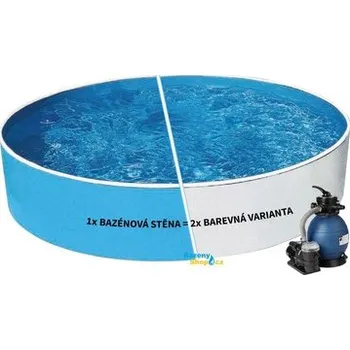 Bazén Bazén AZURO BLUE / WHITE 3,6 x 0,9m + písková filtrace 4,5m3/h