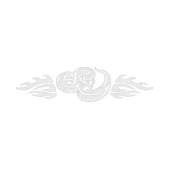 Samolepicí dekorace na vozidlo Animal flames 061 pravá had (84 - Ultra Metalic bílá) SAMOLEPKA NA AUTO, NÁLEPKA, FÓLIE, POLEP, TUNING, VLASTNÍ TEXT, TISK, AUTOSAMOLEPKY.cz, POLEPY, OBRÁZEK, LOGO, 3D STICKERS