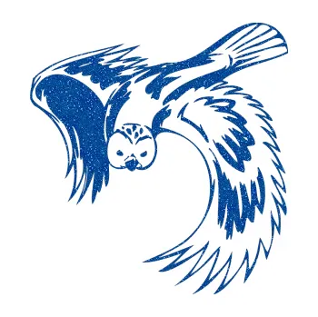 Samolepicí dekorace na vozidlo Predators 085 levá sova (88 - Ultra Metalic modrá) SAMOLEPKA NA AUTO, NÁLEPKA, FÓLIE, POLEP, TUNING, VLASTNÍ TEXT, TISK, AUTOSAMOLEPKY.cz, POLEPY, OBRÁZEK, LOGO, 3D STICKERS